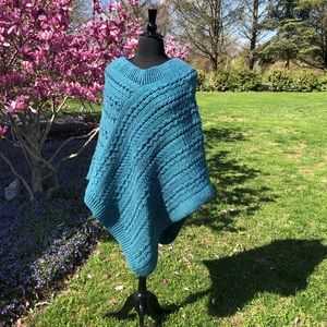 Handmade Celtic Stitches Poncho by BLD